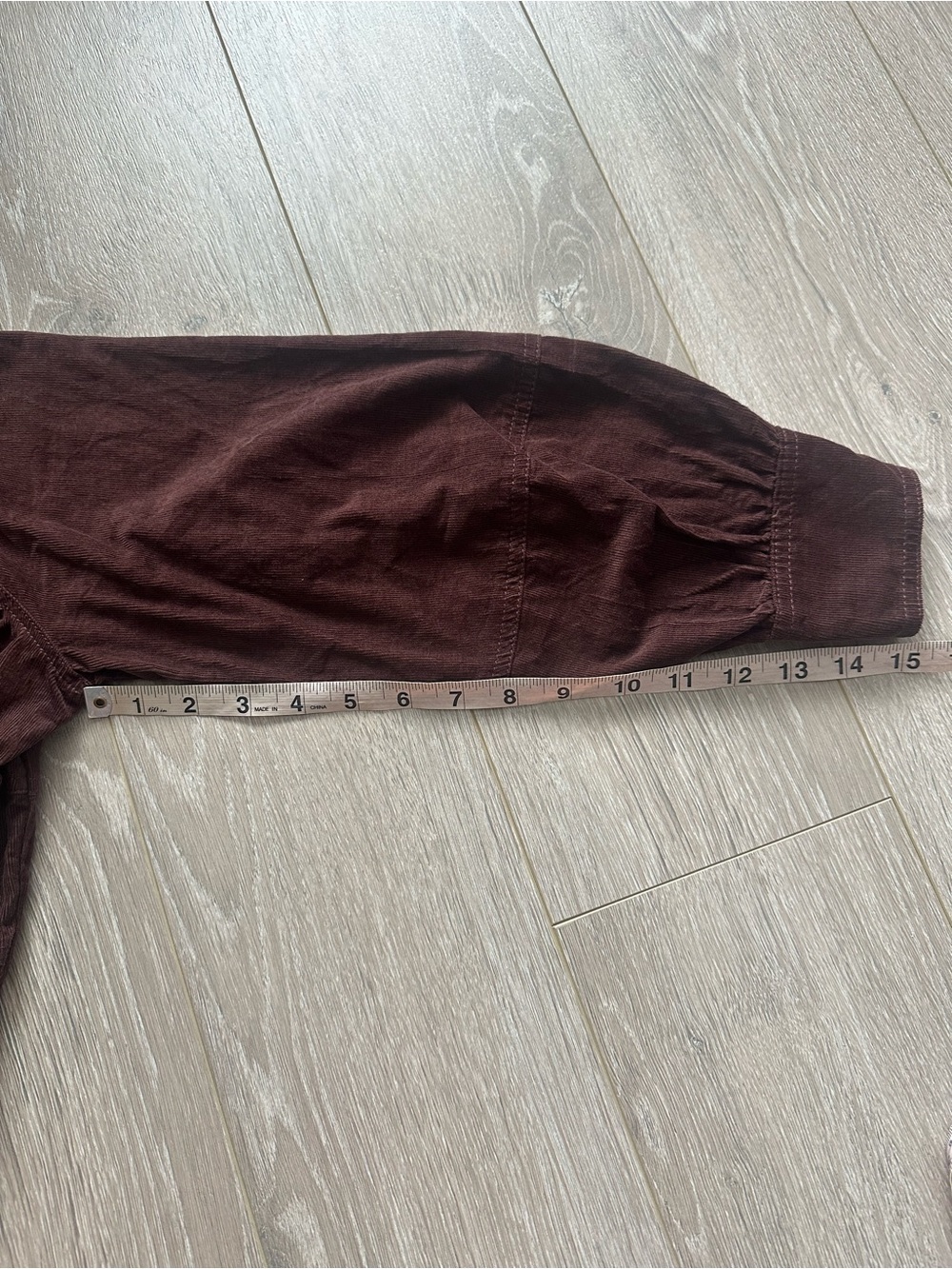 Madewell Dress Corduroy Seamed Long-Sleeve Mini Button Front Western Brown Sz 00 - Picture 13 of 13